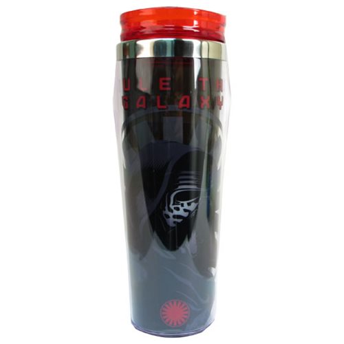 Star Wars: Episode VII - The Force Awakens Kylo Ren Rule the Galaxy 16 oz. Curved Plastic Travel Mug